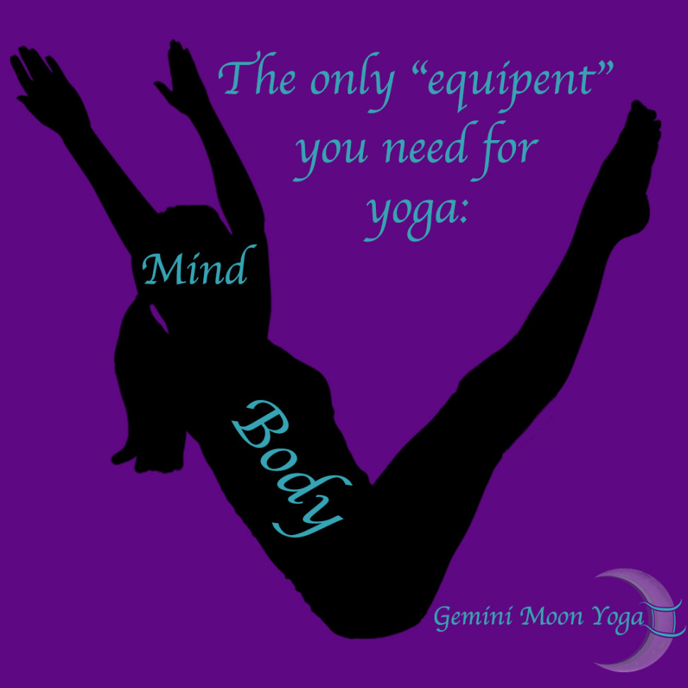 Gemini Moon Yoga on X: "You don&#;t need fancy equipment to practice